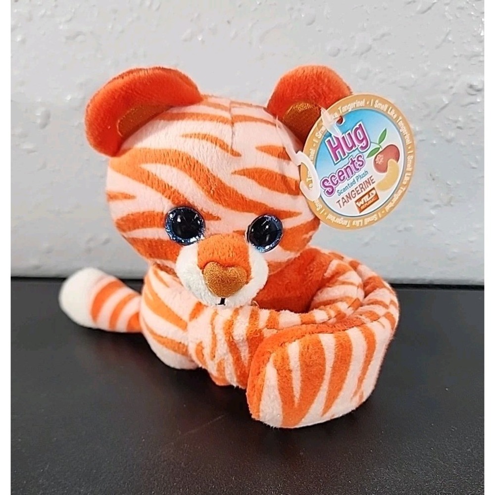 Wild Republic Hug Scents tangerine Huggers Slap‎ Bracelet Wrist Nwt